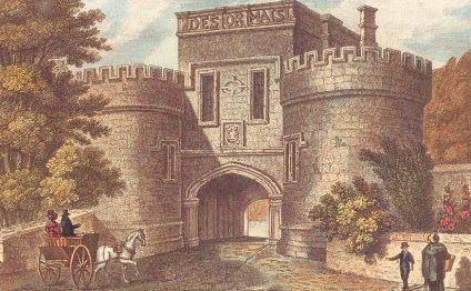 Entrance to Skipton Castle in