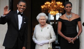 Barack Obama with the Queen