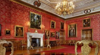 The Queen's Drawing Room by night, Windsor Castle