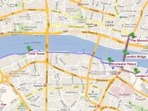 London Tower Bridge map