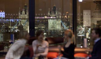 Tower of strength: The Sky Lounge at the Mint Hotel, Tower of London, offers the most complete view of the city