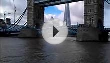 London Tower Bridge opening and closing for a yacht
