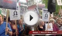 Protest Outside Jumeira Carlton Tower Hotel in London