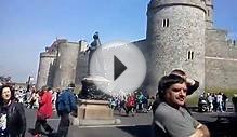 Royal guards marching outside WINDSOR CASTLE..3gp