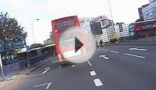 Silly Cyclist - Very near miss at Elephant and Castle