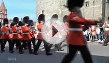 St.George`s Day Parade of Queen Scouts at Windsor Castle