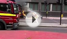 Upper Thames Street (Fire) Mercedes-Benz c 220 burns down