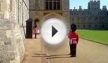 Windsor Castle changing of the guards close to tipping over