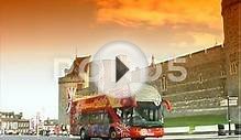Windsor Castle & Tour Bus Reversing Stock Video 55852 | HD