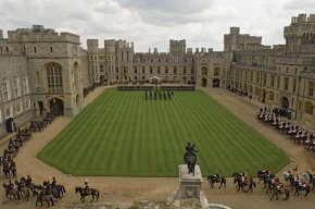 Windsor Castle: inner courtyard of the upper ward [Credit: © Entertainment Press/Shutterstock.com]